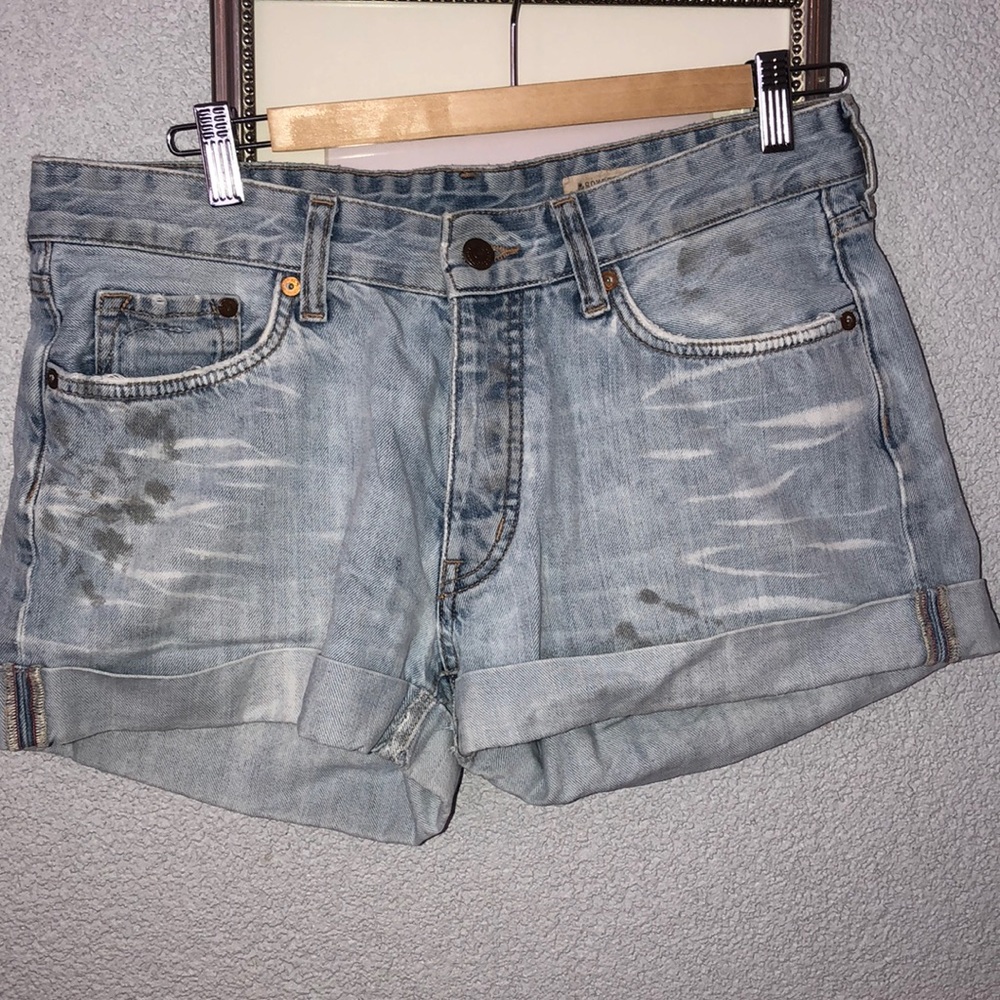 H&M Blue Jean Boyfriend Fit Shorts